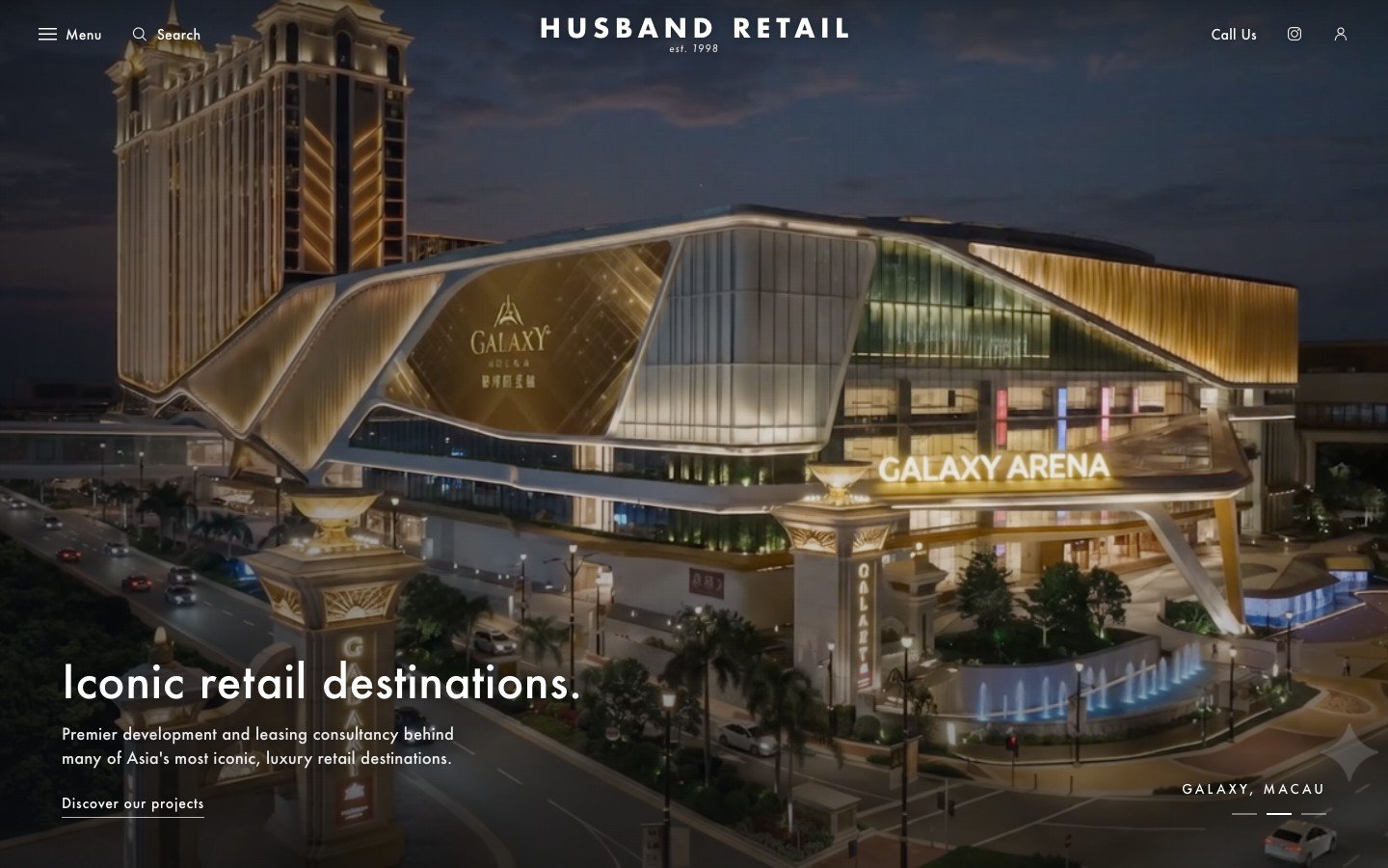 Husband Retail website designed by Digital Movement